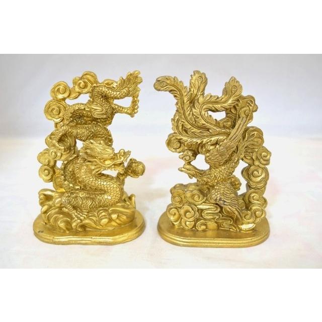 黄銅製 龍鳳凰図 双獣耳 獣足 薄端 龍・鳳凰 – 草場一壽工房 Museum Shop