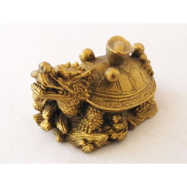 関羽像 関羽 置物 龍亀 風水インテリア 銅製 敷物つき 3点セット