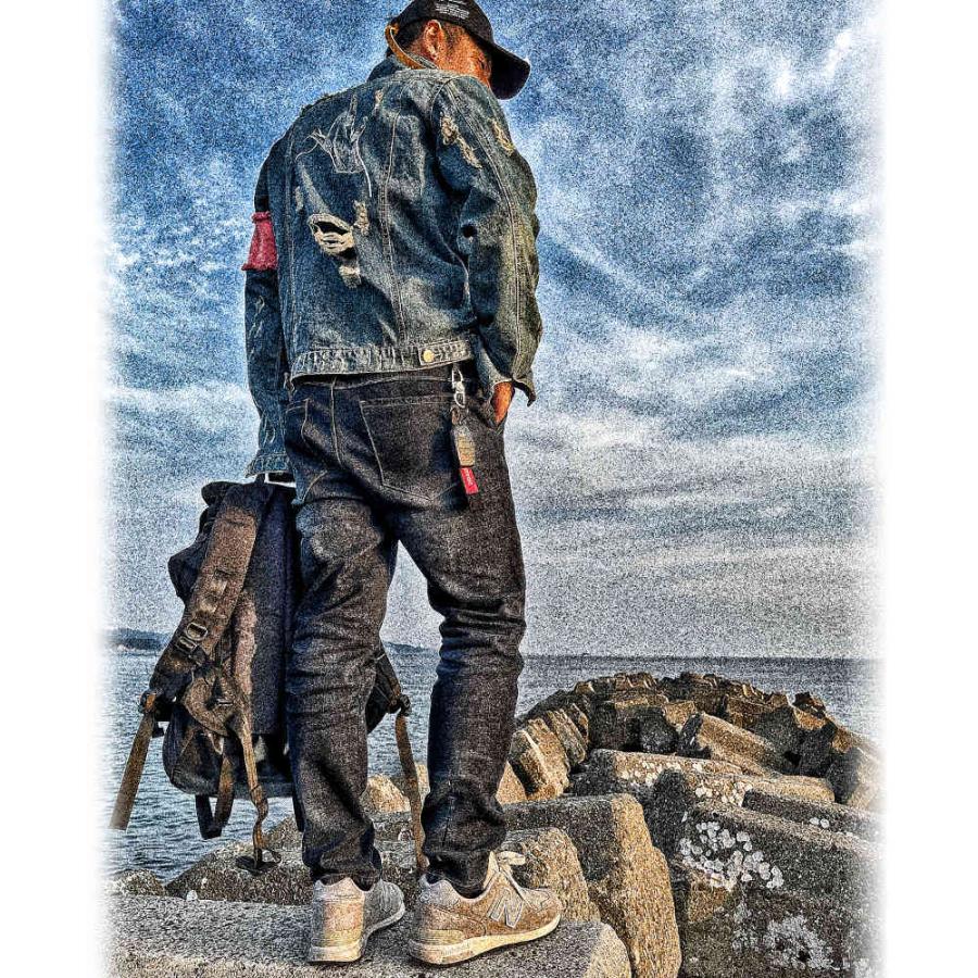 全品送料無料 数量限定 デニムジャケット ダメージ加工 メンズ