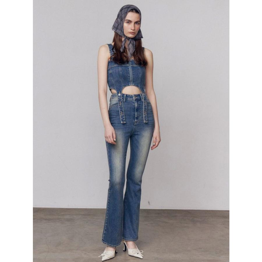 EMODA（エモダ） EMODA(エモダ）コルセットハングデニムサロペット