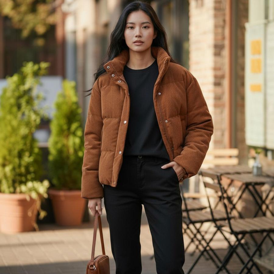 NANGA（ナンガ） Women's CORDUROY SHORT DOWN JACKET WOMEN