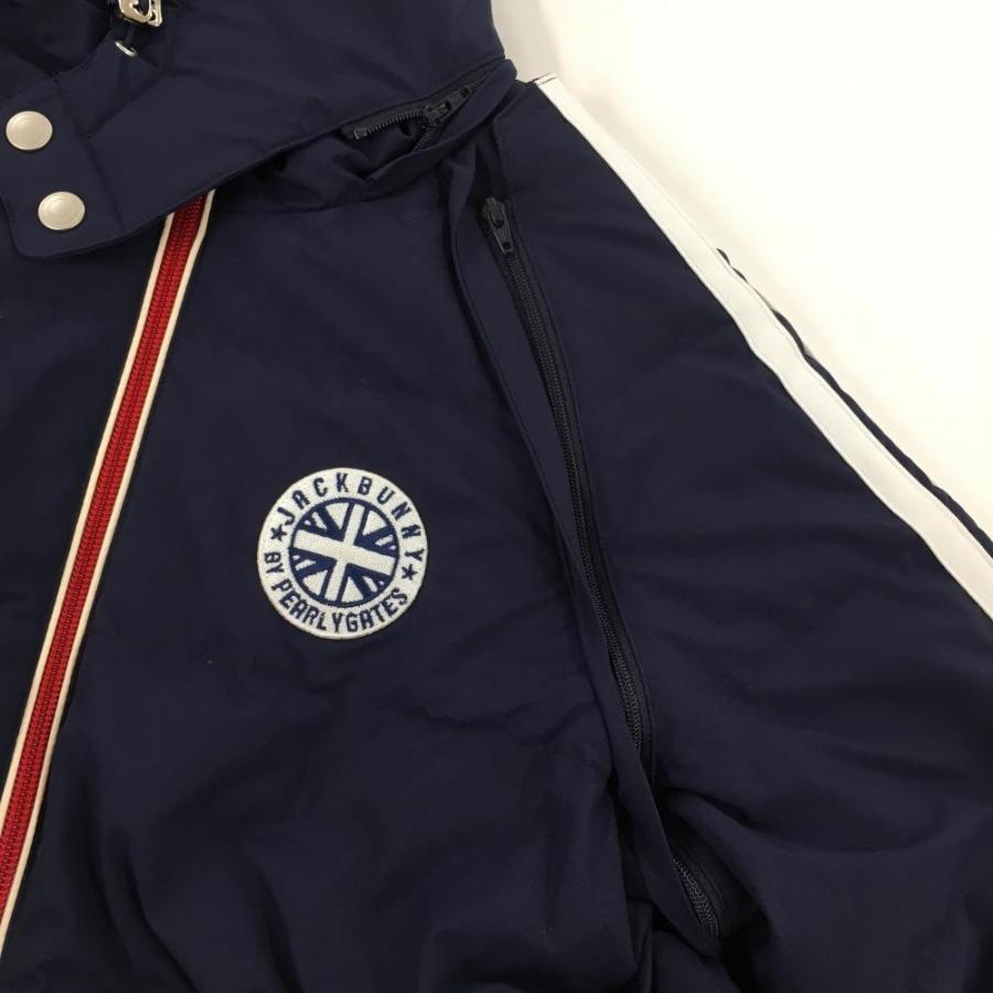 Jack Bunny!!（ジャックバニー） 4WAYダウンジャケット ネイビー×白 袖