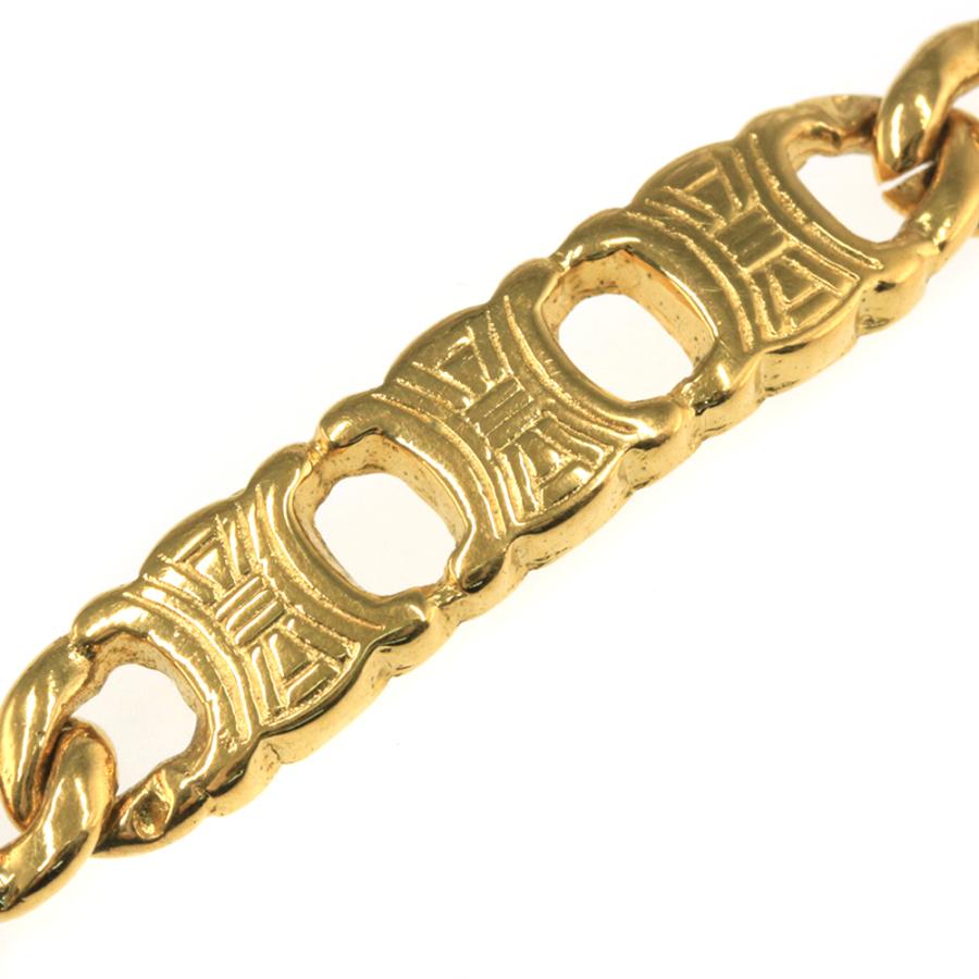 CELINE（セリーヌ） トリオンフチェーンブレスレット/合金/メッキ-24.5