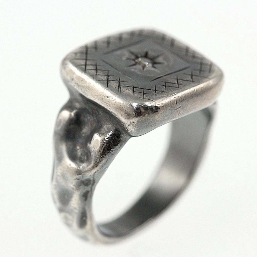 ボッテガヴェネタ イントレチャート スターモチーフリング 指輪/Sv925