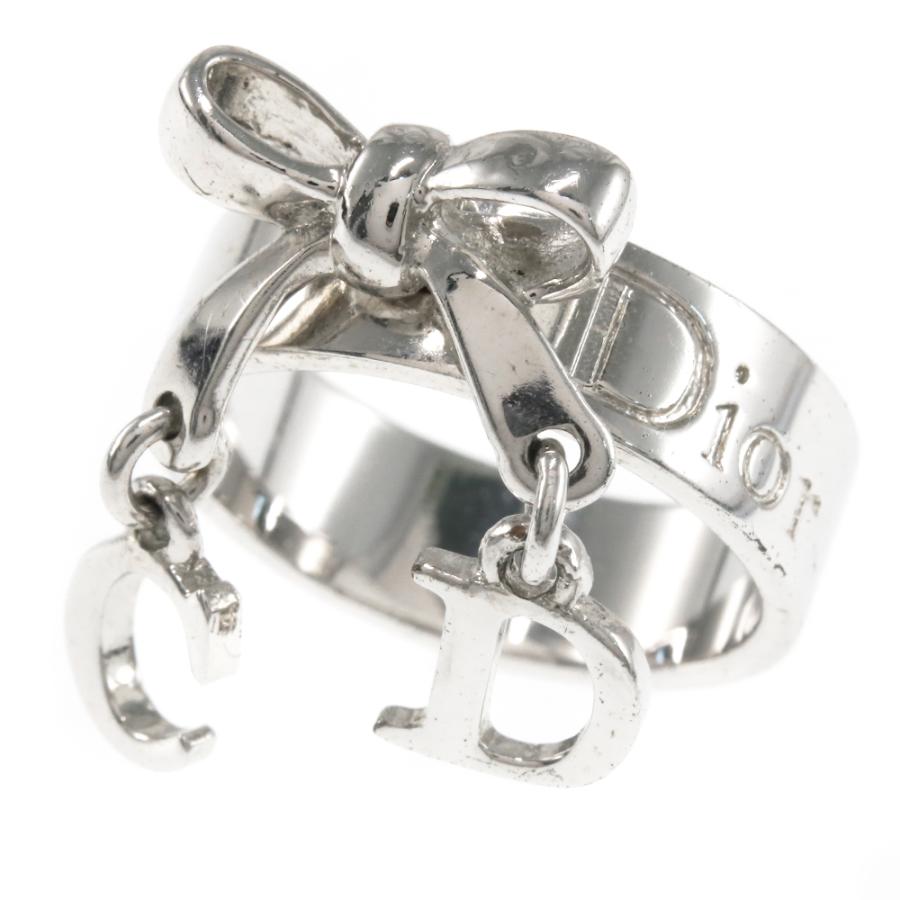 クリスチャンディオール ロゴチャームリボンリング・指輪/合金/メッキ