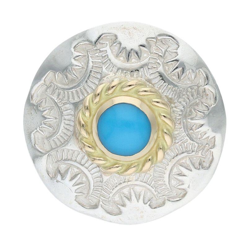 goro's（ゴローズ） コンチョ 金縄ターコイズ付き コンチョ 中古 HJ08