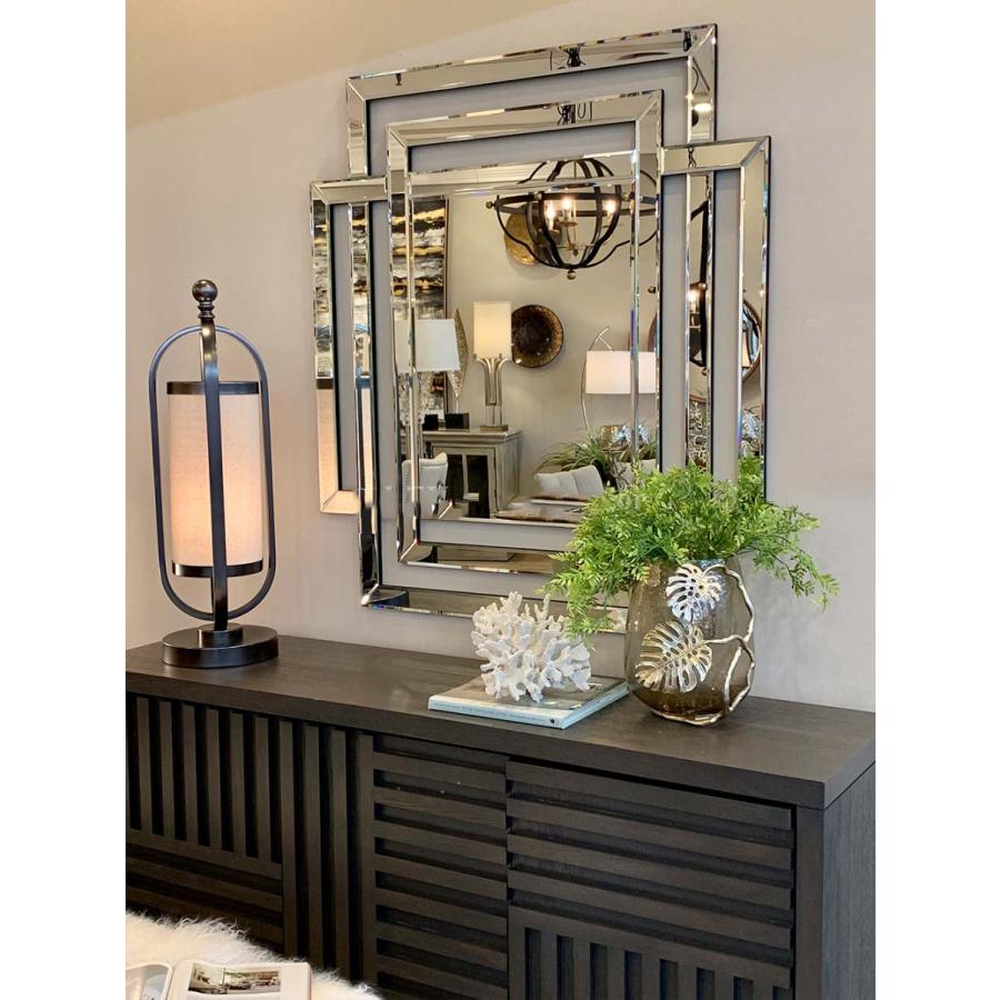 壁掛けミラー ウォールミラー ミラー 大型 おしゃれ モダン : 手づくり