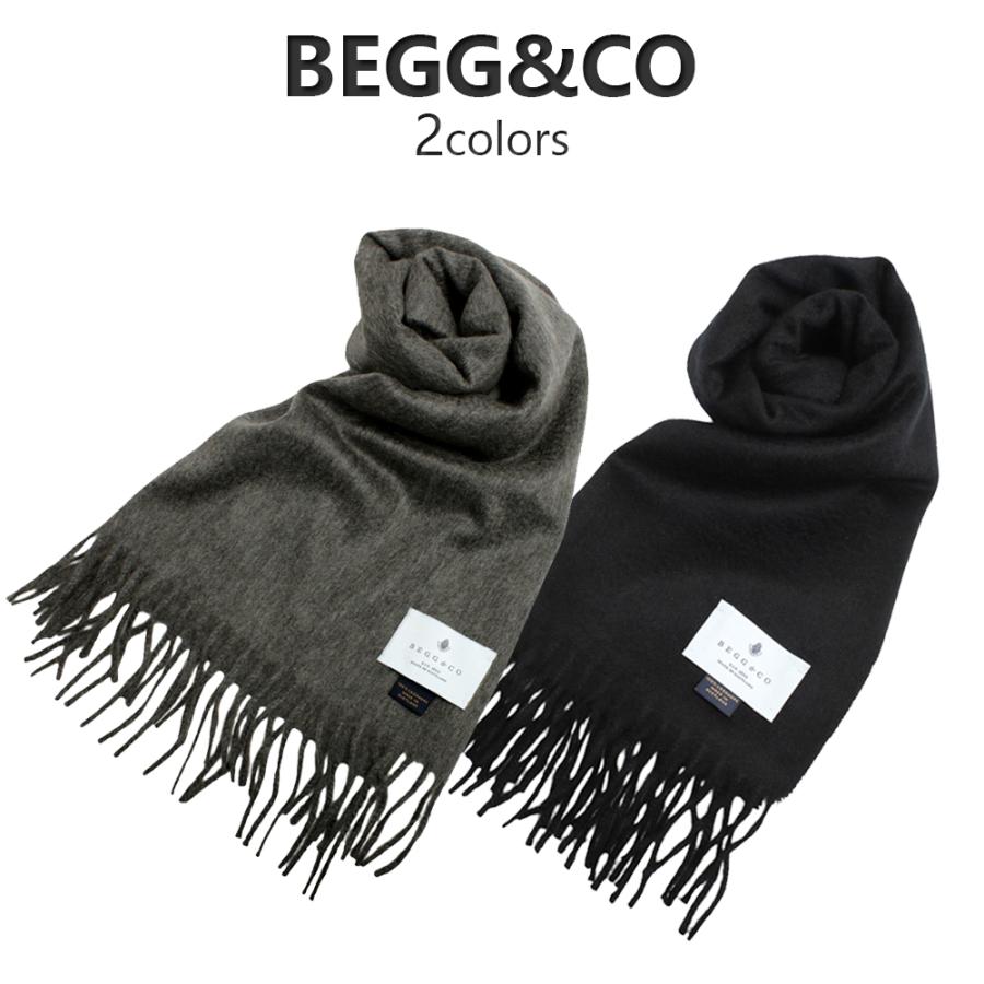 並行輸入品】ベグアンドコー BEGG&CO マフラー カシミア カシミヤ 無地