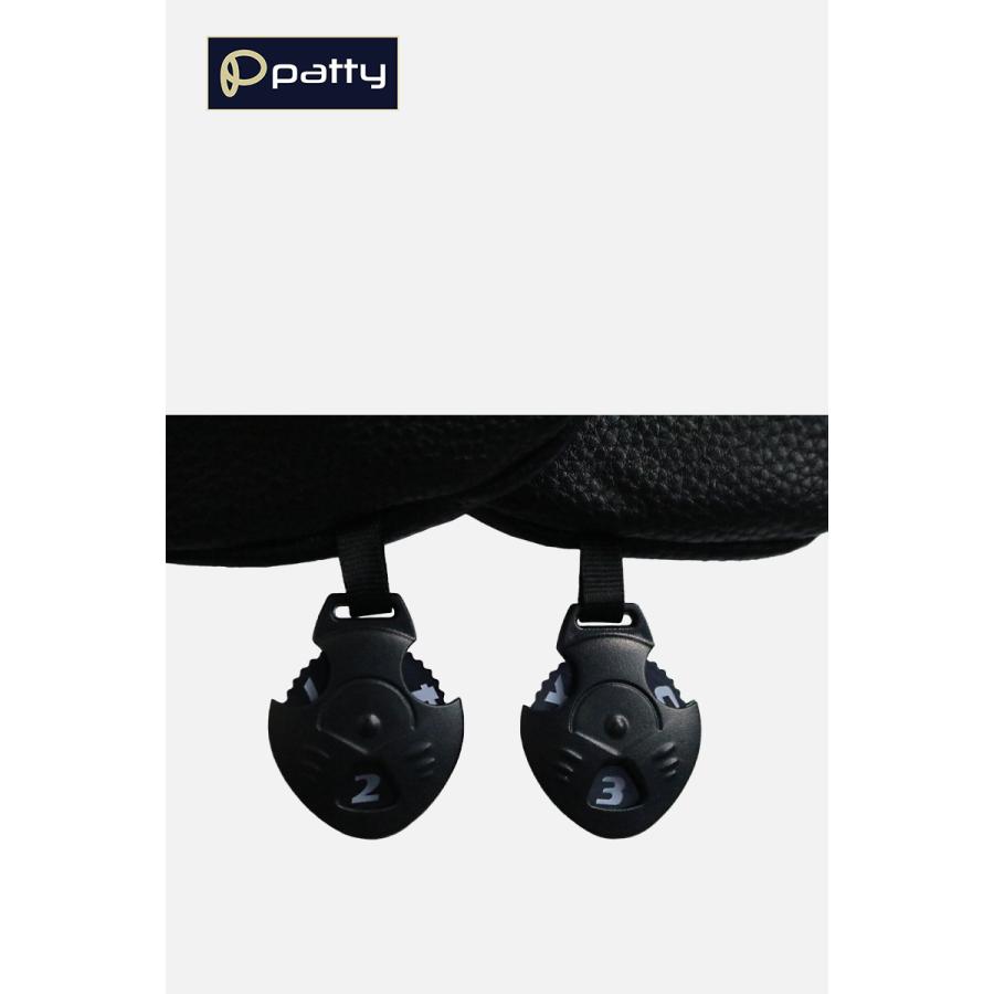 ゴルフ ヘッドカバー 3pcs セット 全4色 ドライバー ゴルフクラブ