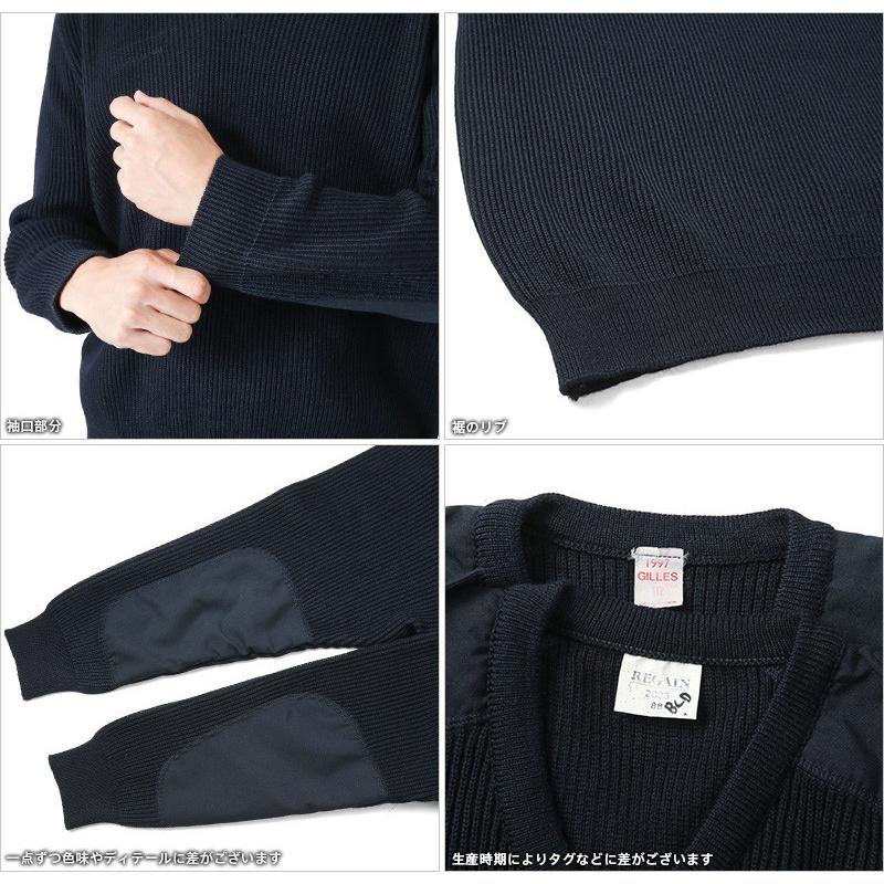 MILITARY（ミリタリー） 実物 USED フランス軍 AIR FORCE Vネック