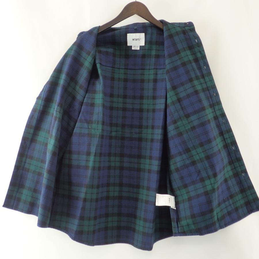 美品/22SS WTAPS ダブルタップス 221TQDT-SHM03 フランネル コットン
