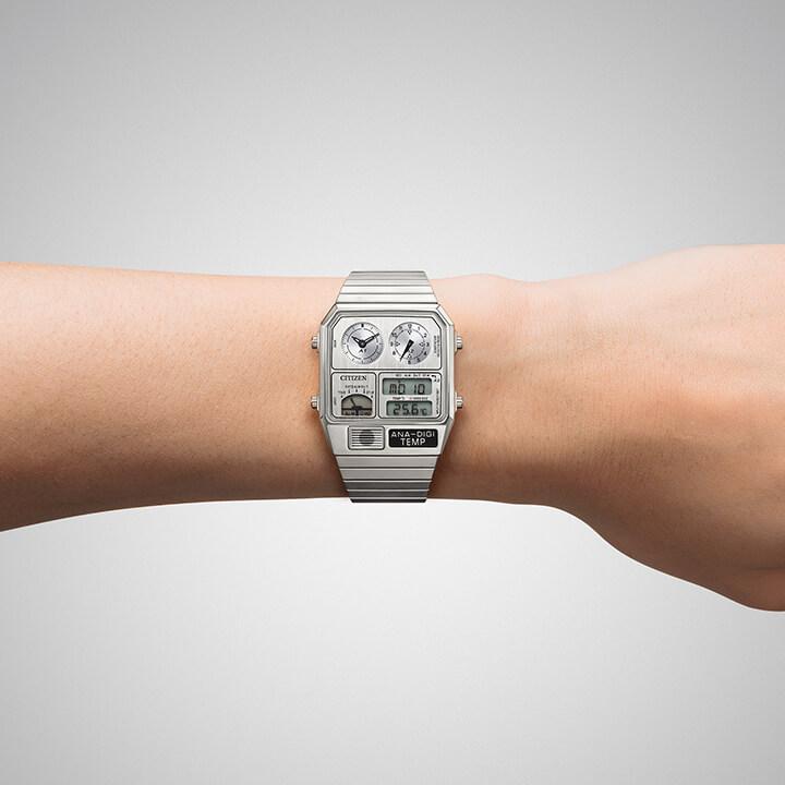 RECORD LABEL シチズン レコードレーベル 腕時計 Metallic ANA-DIGI