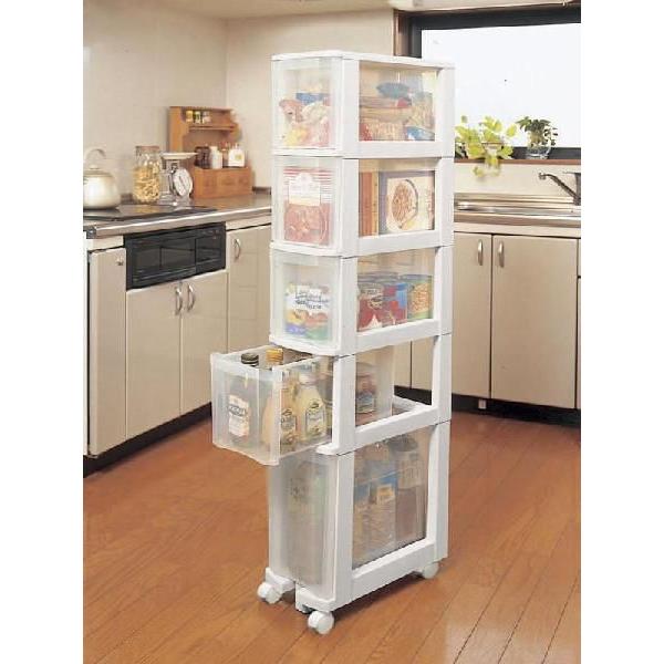 IRIS OHYAMA（アイリスオーヤマ） 隙間収納 20cm キッチンワゴン 6段