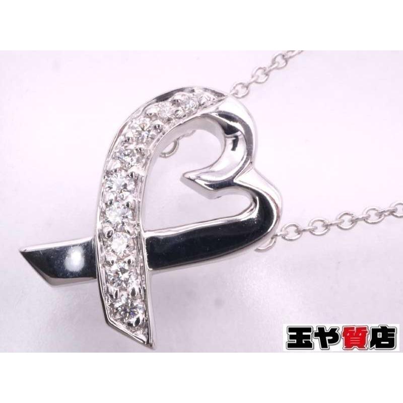 TIFFANY&Co.（ティファニー） 美品 ダイヤ ラビングハート ネックレス