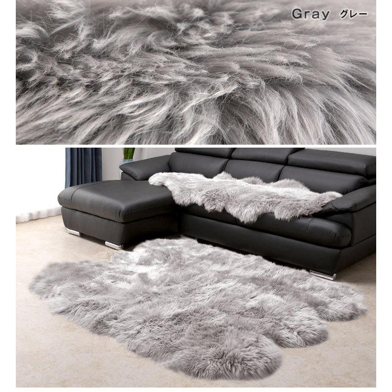 タンスのゲン ムートンラグ ラグ ラグマット 本物 ムートン 140×180