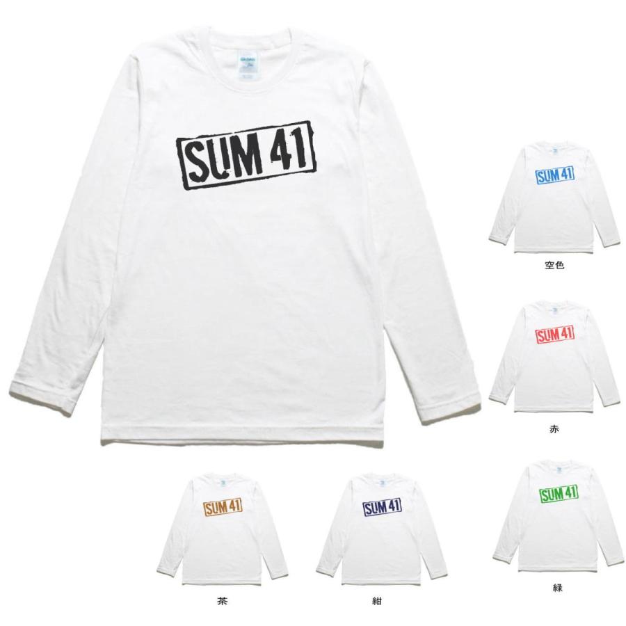 音楽 バンド SUM41 長袖 ロングスリーブ Tシャツ 白 : Tシャツ専門店
