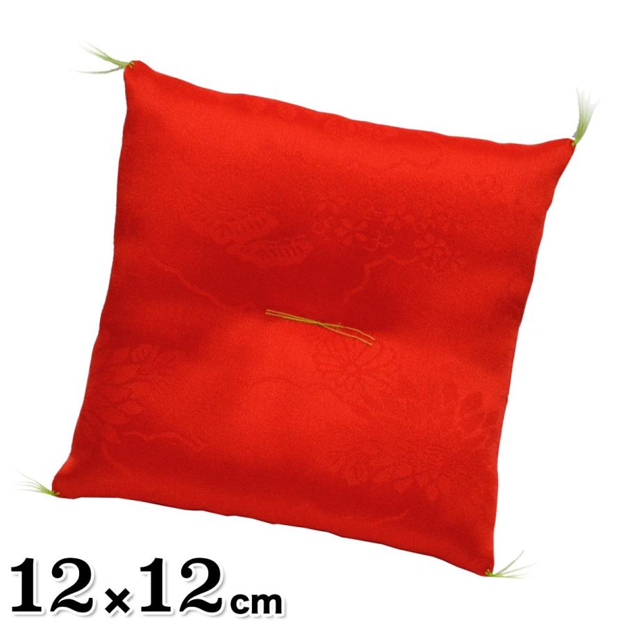 置物用ミニ座布団 綸子 赤（大） [CP10] : 人形の東籬 - 通販 - Yahoo