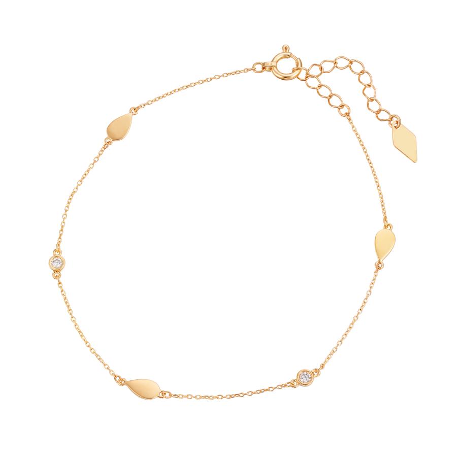 ジュエリーツツミ K18イエローゴールドダイヤモンドブレスレット