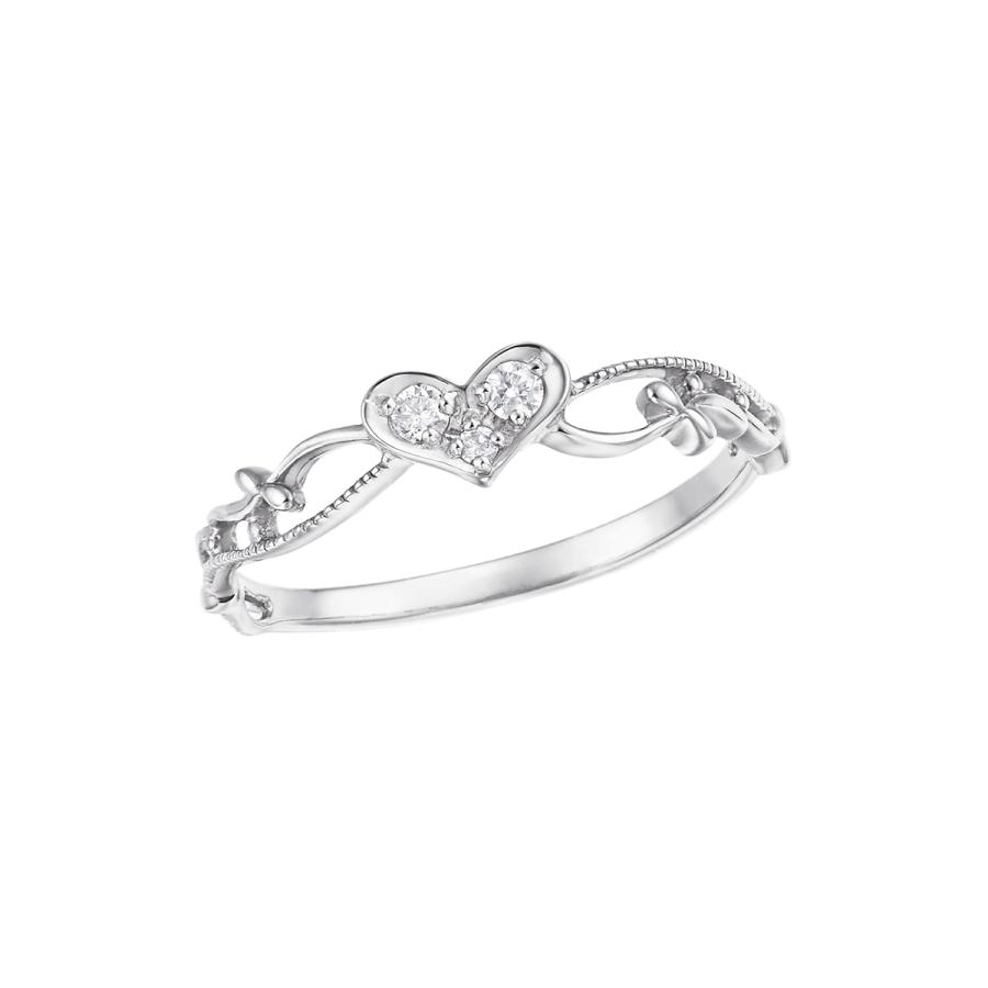 ジュエリーツツミ K10ホワイトゴールドダイヤモンドリング