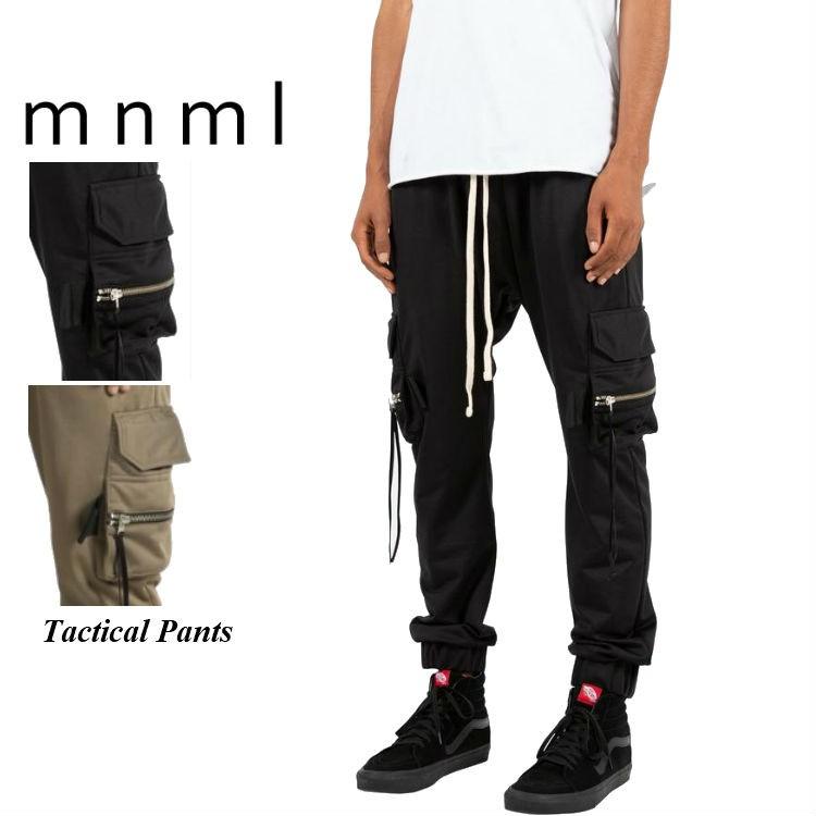 mnml ミニマル カーゴパンツ TACTICAL PANTS DUST ブラック カーキ