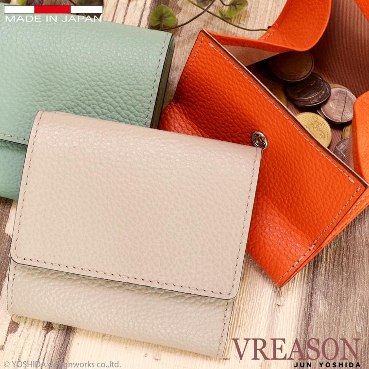 VREASON（ヴレアゾン） 二つ折り財布 ボックス 日本製 本革 ジョバンニ