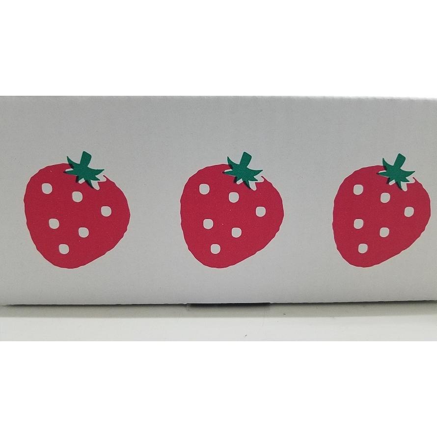 ヤマニ いちご用 サービス箱 L-2441 （イラストいちご4P セパレート