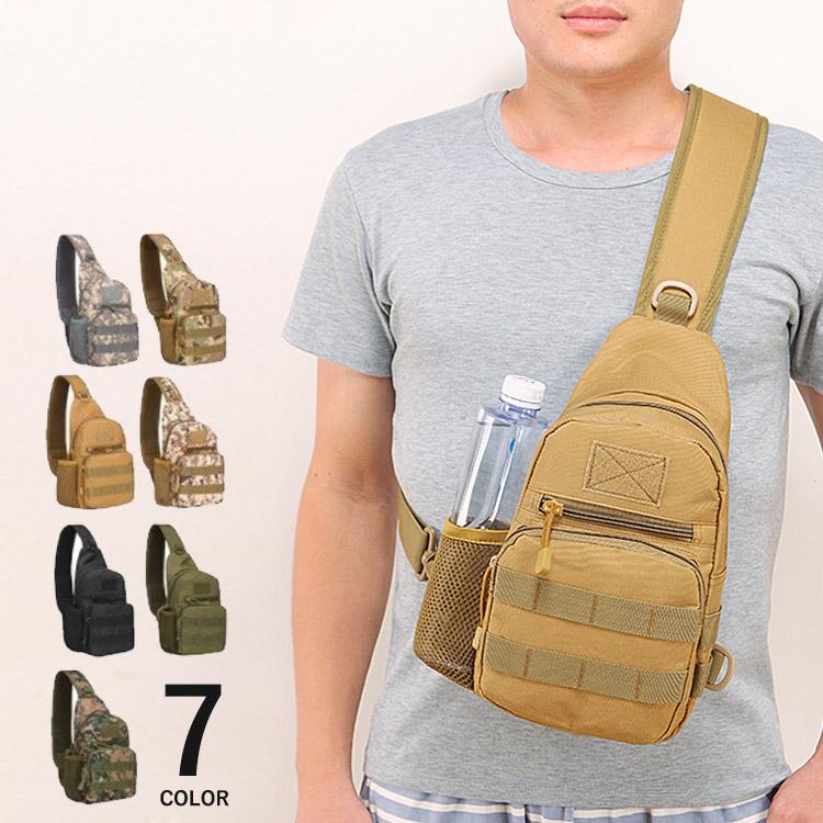 ボディバッグ メンズ 迷彩 アウトドア ワンショルダー バッグ オシャレ