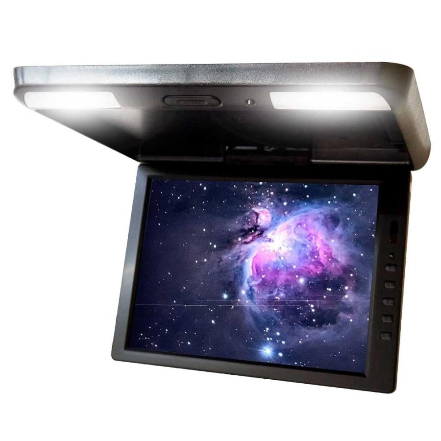 フリップダウンモニター 13.3インチ リアモニター モニター回転 大きい