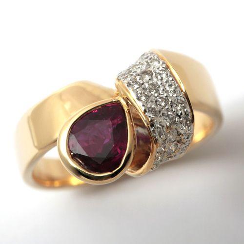 K18ルビーリング リングサイズ12号 サイズ変更可 : 宝寿堂 Yahoo!店