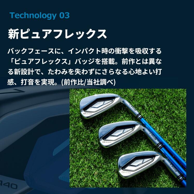 PING（ピン） G440 アイアン5本セット(#6〜#9、PW) ALTA JCB BLUE