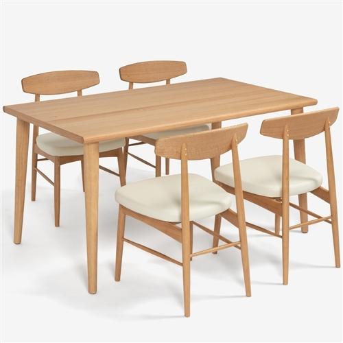 大塚家具 ダイニングチェア「ユノ3A」レッドオーク材ホワイトオーク色