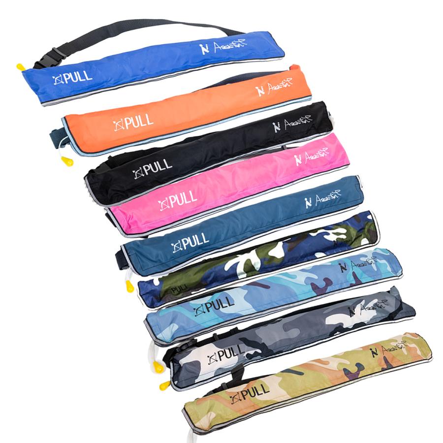 人気商品 ライフジャケット 手動膨張式 救命胴衣 ウエスト ベルト