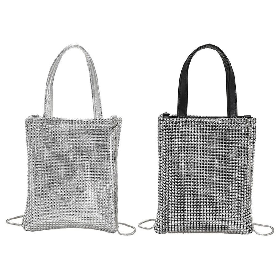 adia パーティバッグ キラキラ ポーチ ショルダー ラインストーン