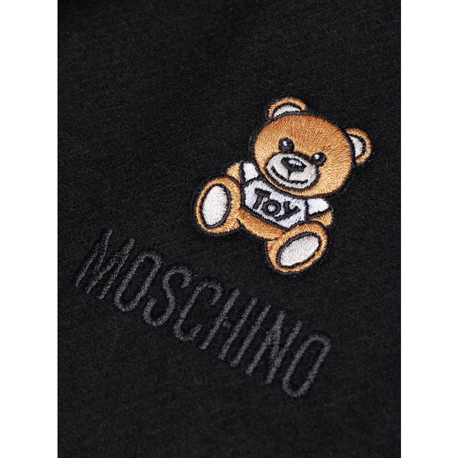 MOSCHINO（モスキーノ） マフラー レディース ウール100％ ベア 刺繍