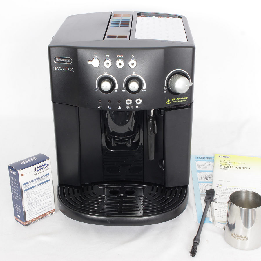 デロンギ 全自動コーヒーマシン マグニフィカ ESAM1000SJ （ブラック