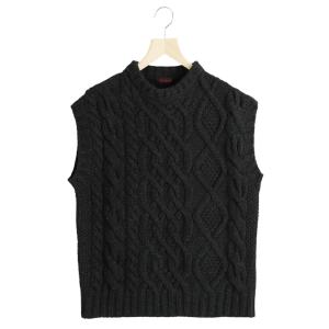 CABaN（キャバン） ： コットンカシミヤ クルーネックベスト / 全4色