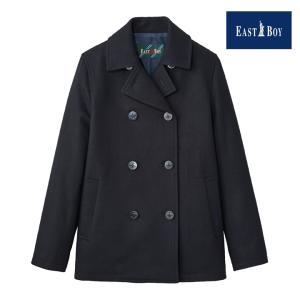 イーストボーイ Venus アンゴラ混ダッフルコート（チャコール