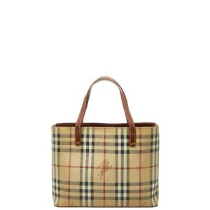 BURBERRY（バーバリー） ノバチェック トートバッグ PVC × レザー ノバ