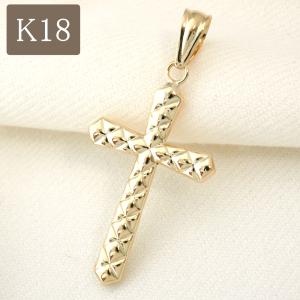 18金 クロスペンダント ペンダントトップ k18 ネックレス 18k 十字架