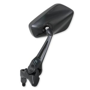 バイクミラー ナポレオン シャークミラー7 ブラック 防眩鏡 10mm 正逆