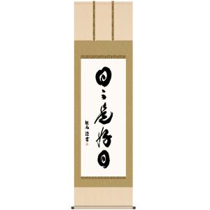 掛軸 (掛け軸) 日々是好日 浅田観風 尺五立 約横54.5×縦190cm 茶掛け