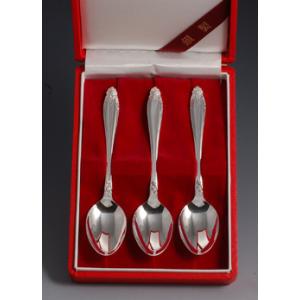 銀製カトラリー「鶴亀」スプーンセット : 銀食器・銀製器の老舗上田