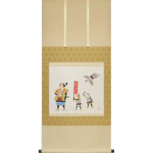 白抜掛け軸 （書画用趣彩巻物）(1本) + 高級桐箱(1個)セット（高級桐箱