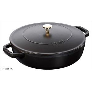 Staub（ストウブ） 鍋 28cm ブレイザー ソテーパン ブラック 浅型鍋