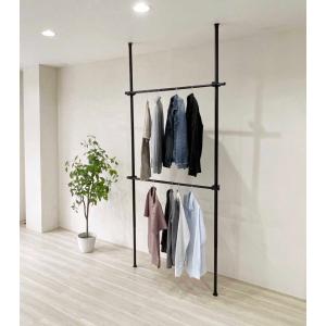 8tail 本棚 突っ張り ラック 幅101cm ホワイト×ナチュラル : Mailo