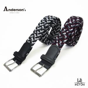 Anderson's（アンダーソンズ） メンズ メッシュベルト CASUAL WOVEN