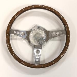 モトリタMK3ウッドステアリング・12インチ フラット : ミニマルヤマ