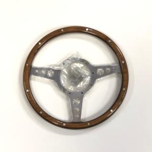 モトリタMK3ウッドステアリング・13インチ フラット : ミニマルヤマ