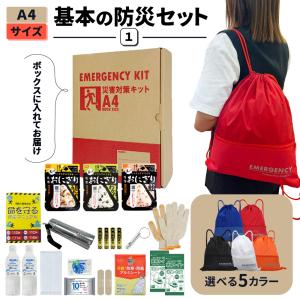 EVERSAFE 防災セット 防災グッズ 非常用持ち出し袋 A4 基本内容
