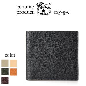 IL BISONTE（イルビゾンテ） 財布 二つ折り レザー 本革 ブラック ネロ